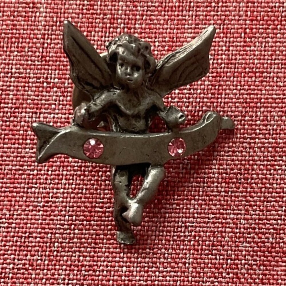 VINTAGE GUARDIAN ANGEL LAPEL PIN
